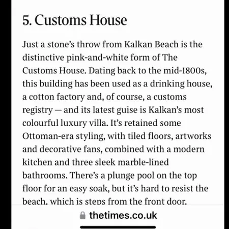 Customs House Holiday home